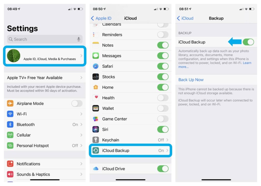 backing-up-data-on-iPhone-iCloud