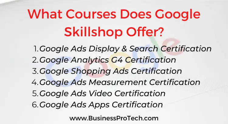 which-courses-does-google-skillshop-offer