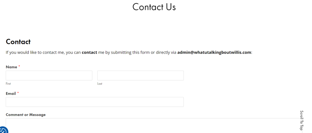 Whatutalkingboutwillis-contact-number
