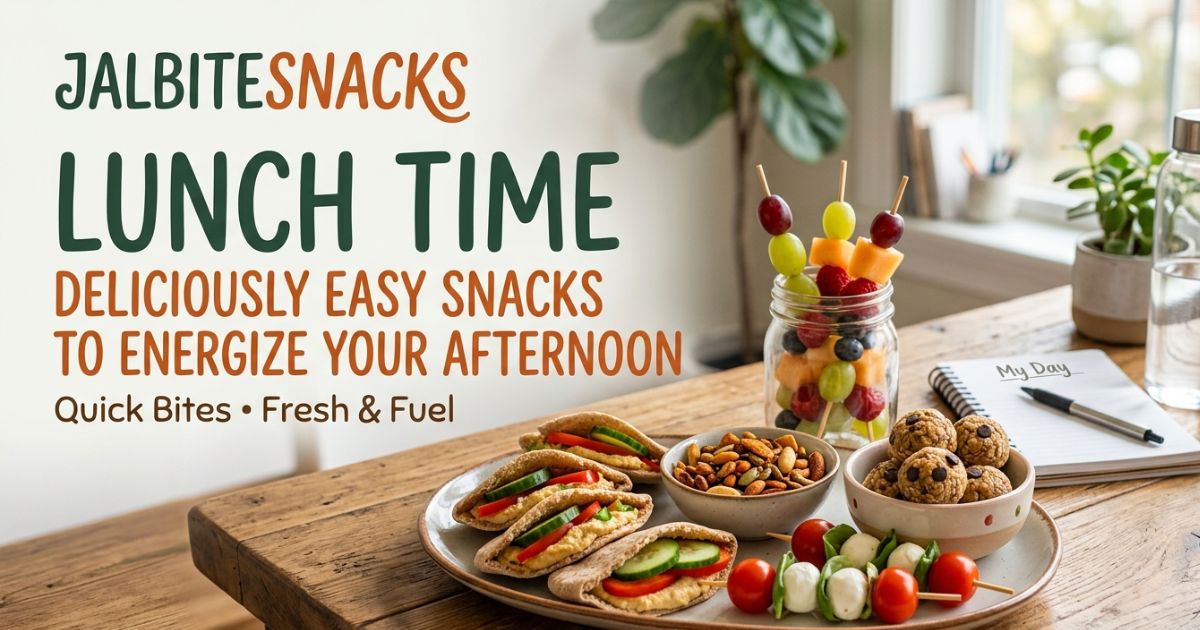 Jalbitesnacks Lunch Time Deliciously Easy Snacks to Energize Your Afternoon