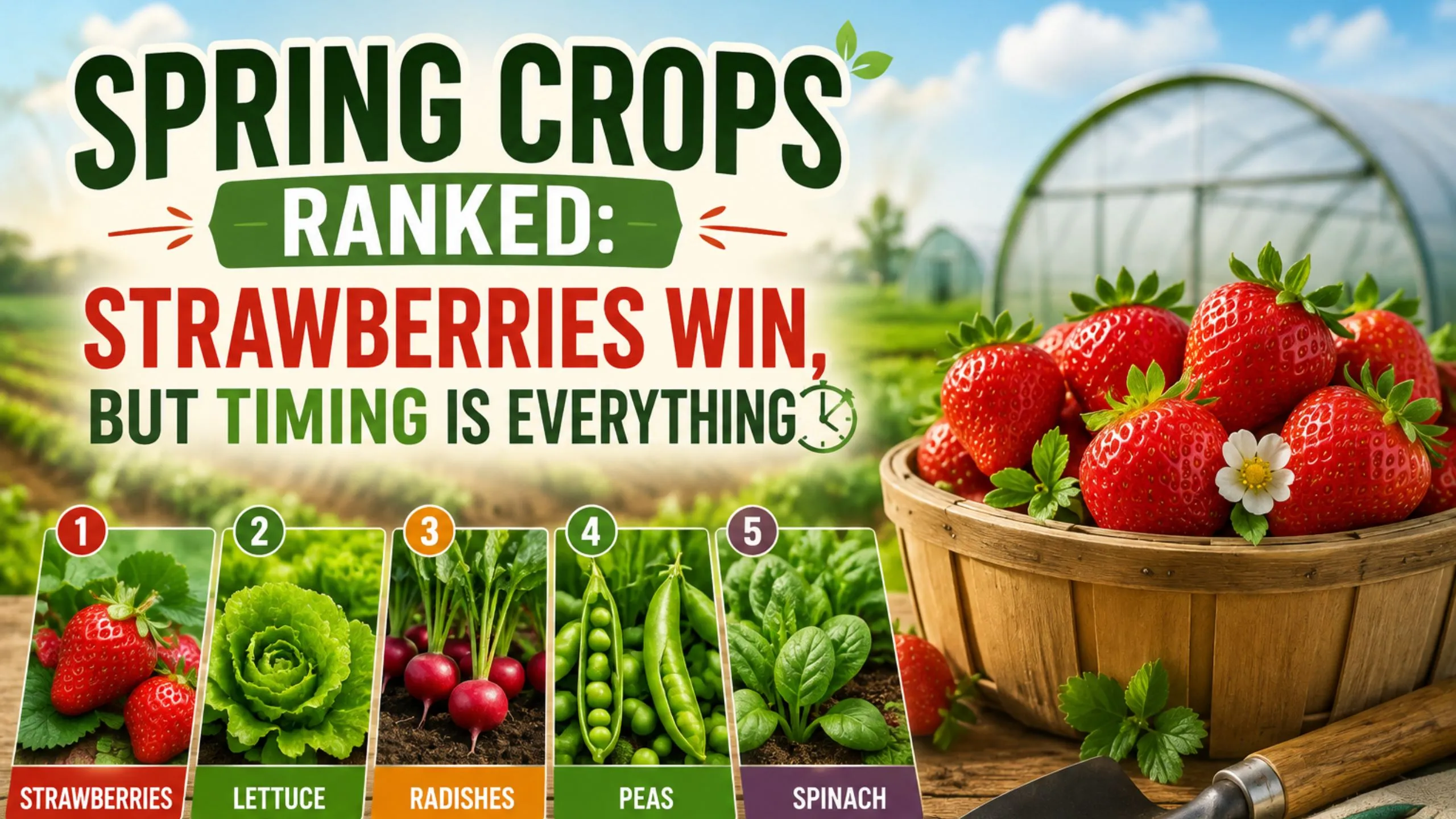 Spring Crops Ranked: Strawberries Win, But Timing Is Everything